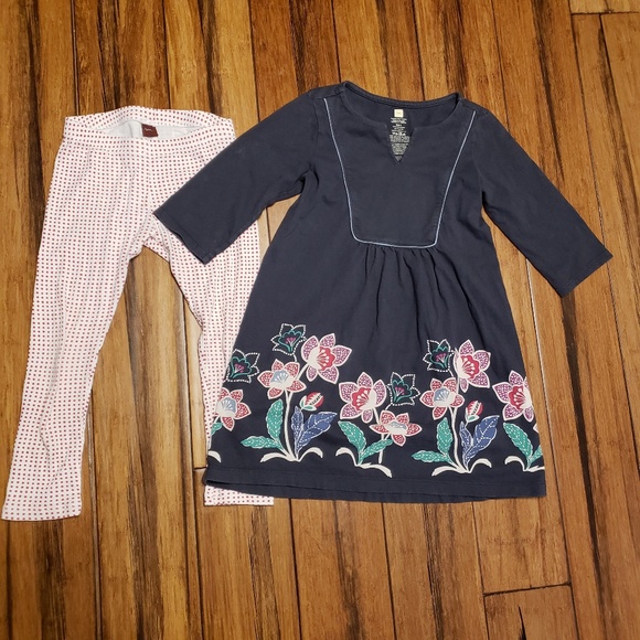 tea dress with tights